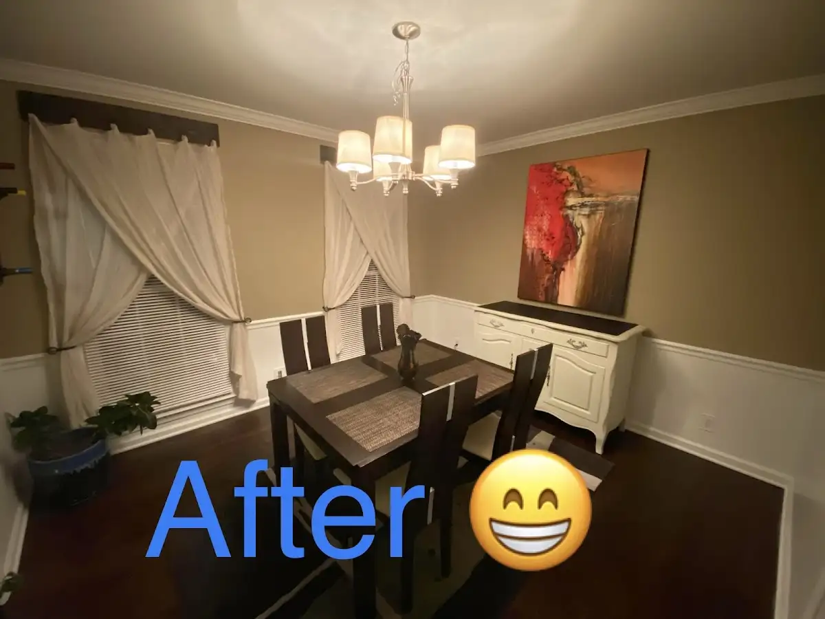 Professional dining room restoration after water damage in Pittsford